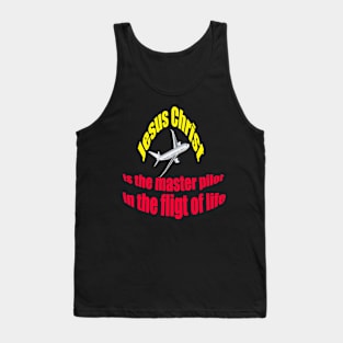 Jesus is the master pilot Christian t-shirt Tank Top